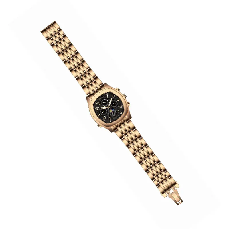 Invicta Objet D Art Black Dial Automatic Rose Gold-tone Men's Watch- 37658